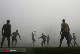 تمرین تیم فوتبال موناکو در مه