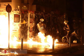 تظاهرات و درگیری در یونان به علت سفر اوباما به این کشور