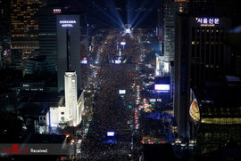 ادامه تظاهرات میلیونی مردم کره جنوبی علیه رئیس جمهور این کشور