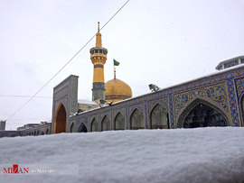 بارش برف در مشهد
