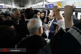 مراسم افتتاح ایستگاه مترو حسین آباد
