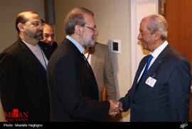 دیدار دکتر لاریجانی با رئیس مجلس تونس