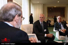 دیدار دکتر لاریجانی با رئیس مجلس اسلونی 