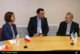دیدار دکتر لاریجانی با رئیس مجلس نمایندگان ایتالیا 