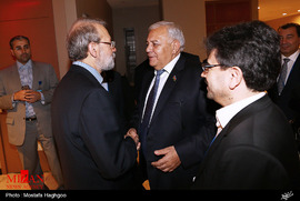 دیدار دکتر لاریجانی با رئیس مجلس آذربایجان 