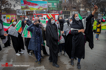 راهپیمایی یوم الله۲۲ بهمن در بجنورد 
