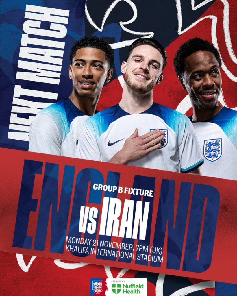 رونمایی از پوستر بازی ایران و انگلیس+ عکس
